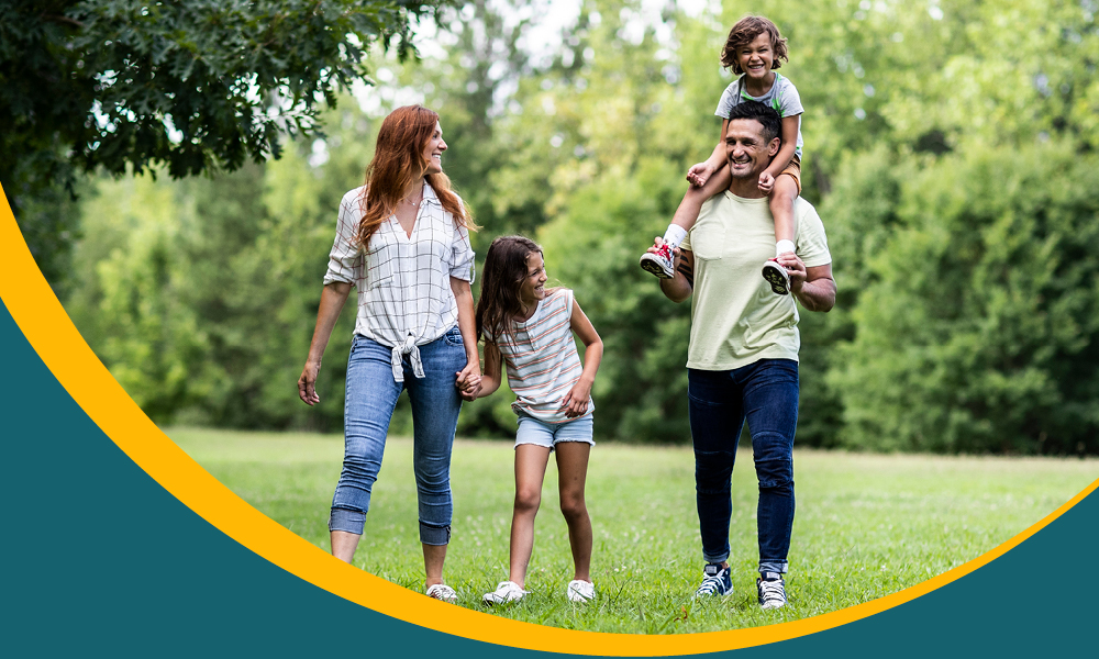 family in park